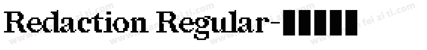 Redaction Regular字体转换